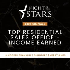 Top Residential Sales Office_Income Earned_Granville Guildford Merrylands_5th Place